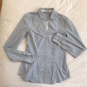 Blue H&M button down blouse